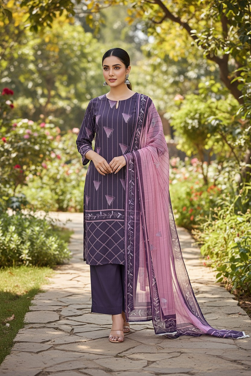 Zoya | 3-Piece Lawn Suit - ORA (Unstitch Digital Printed Vol-II)