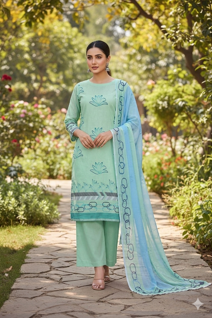 Nilofer | 3-Piece Lawn Suit - ORA (Unstitch Digital Printed Vol-II)